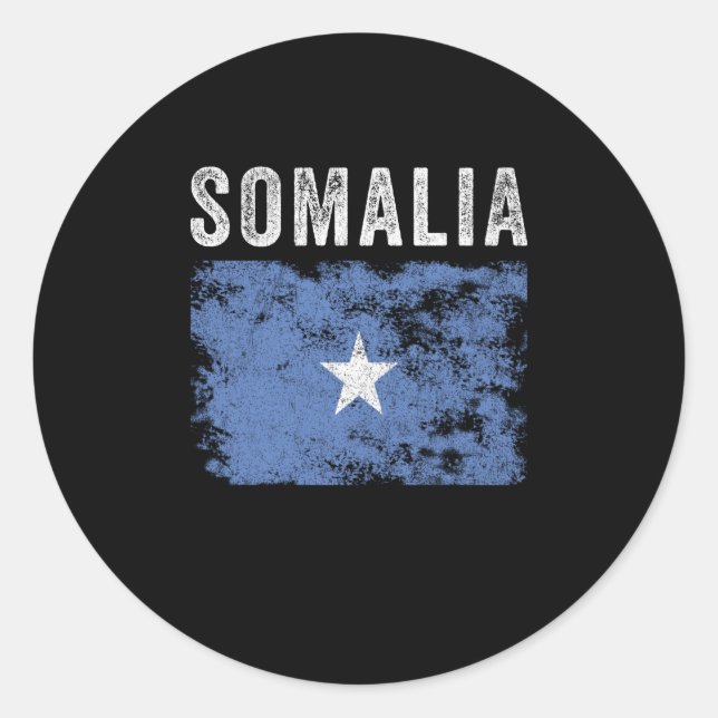 Somalia Flag Not - somalische Flagge Runder Aufkleber (Vorderseite)