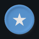 Somalia Flag Pappteller<br><div class="desc">Patriotic flag of Somalia.</div>