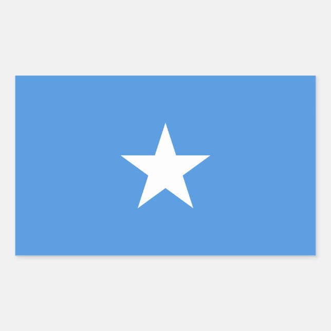 Somalia Flag Rechteckiger Aufkleber (Vorderseite)