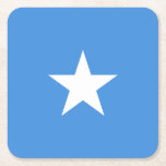 Somalia Flag Rechteckiger Pappuntersetzer<br><div class="desc">Patriotic flag of Somalia.</div>