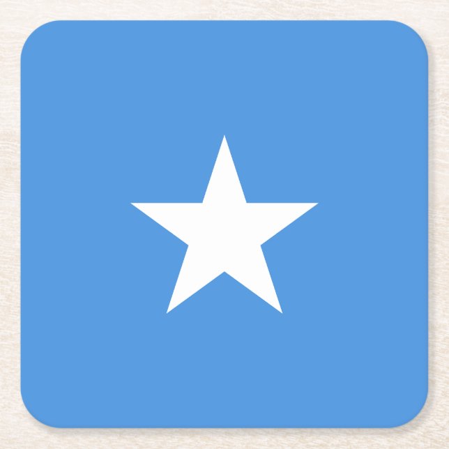 Somalia Flag Rechteckiger Pappuntersetzer (Vorderseite)