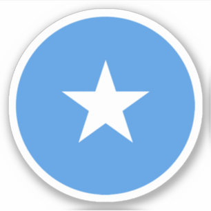 Somalia Flag Round Sticker