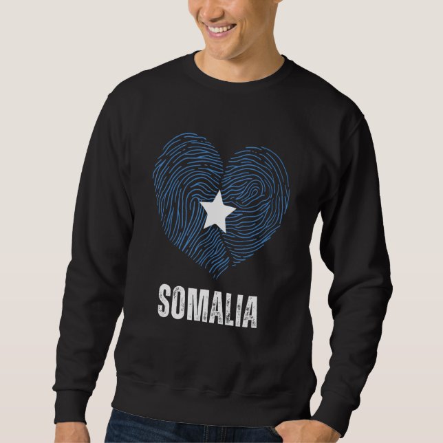 Somalia Flag Somali Flag Somalia DNA Somalia Heart Sweatshirt (Vorderseite)