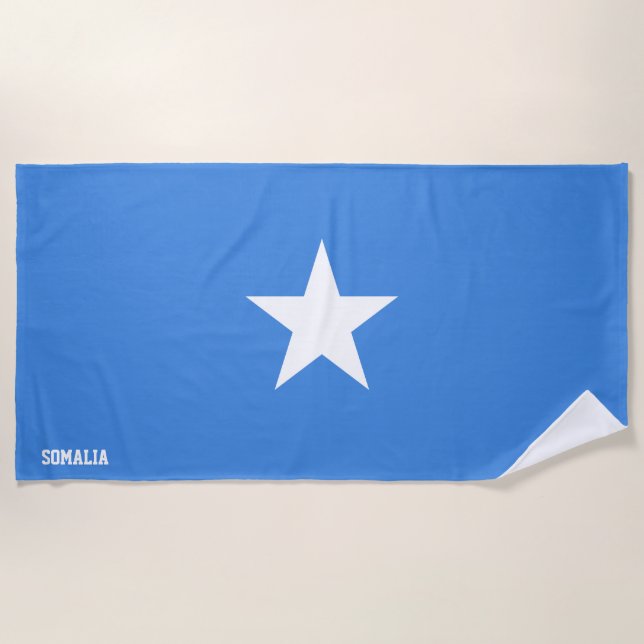 Somalia Flag Splendid Patriotic Strandtuch (Vorderseite)