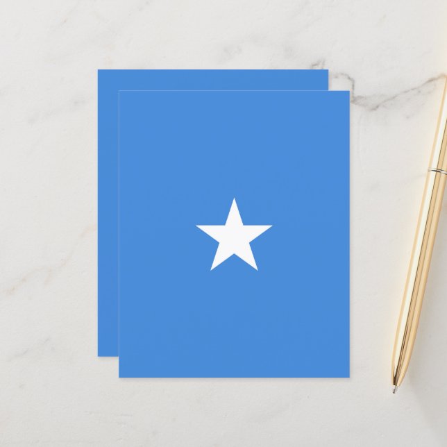 Somalia-Flagge (Vorderseite/Rückseite Beispiel)