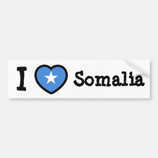 Somalia-Flagge Autoaufkleber (Vorne)