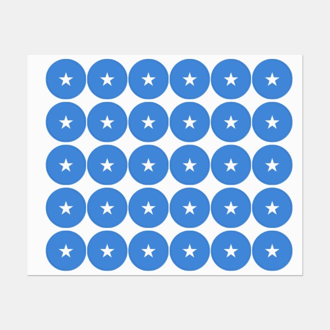 Somalia-Flagge Etiketten (Blatt)