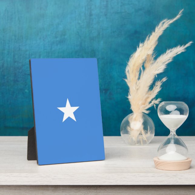 Somalia-Flagge Fotoplatte (Seite)