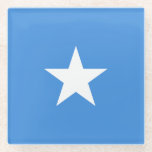 Somalia-Flagge Glasuntersetzer<br><div class="desc">Patriotische Flagge Somalias.</div>