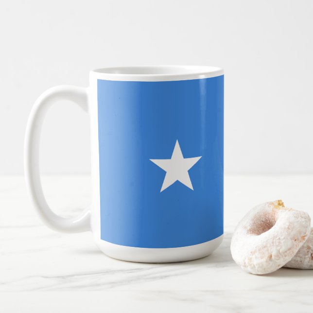 Somalia-Flagge Kaffeetasse (Mit Donut)