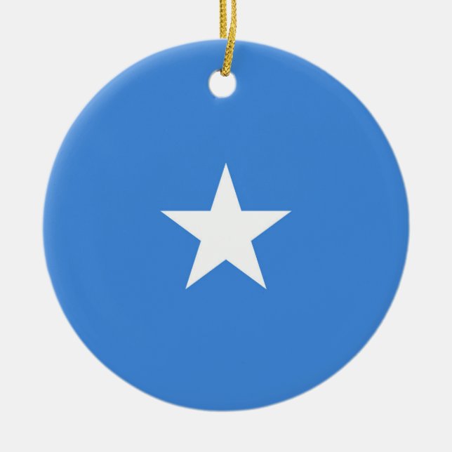 Somalia-Flagge Keramik Ornament (Vorne)