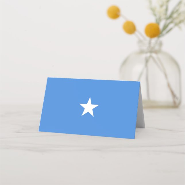 Somalia-Flagge Platzkarte (Vorderseite)