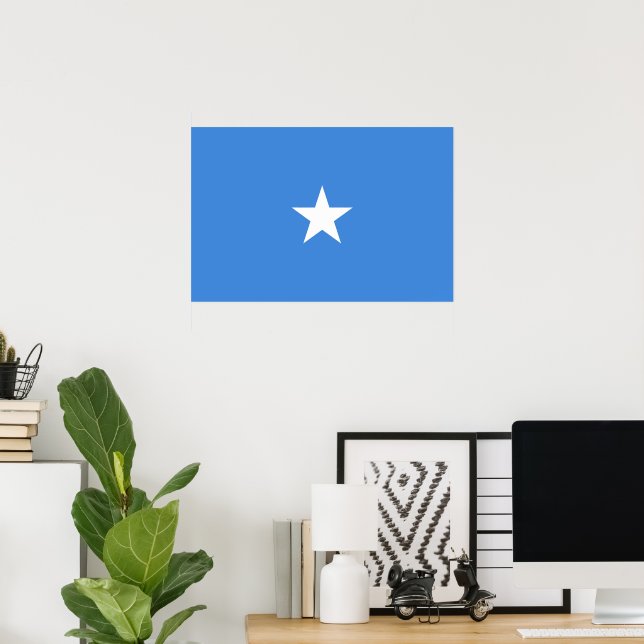 Somalia-Flagge Poster (Heimbüro)