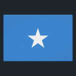 Somalia-Flagge Poster<br><div class="desc">Patriotische Flagge Somalias.</div>