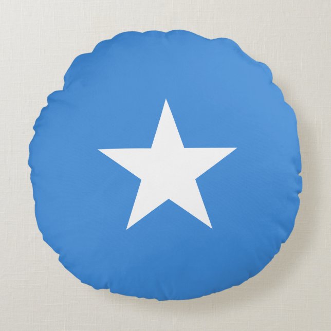 Somalia-Flagge Rundes Kissen (Vorderseite)