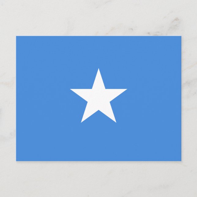 Somalia - Flagge Somalias Postkarte (Vorderseite)