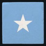 Somalia-Flagge Steinuntersetzer<br><div class="desc">Patriotische Flagge Somalias.</div>