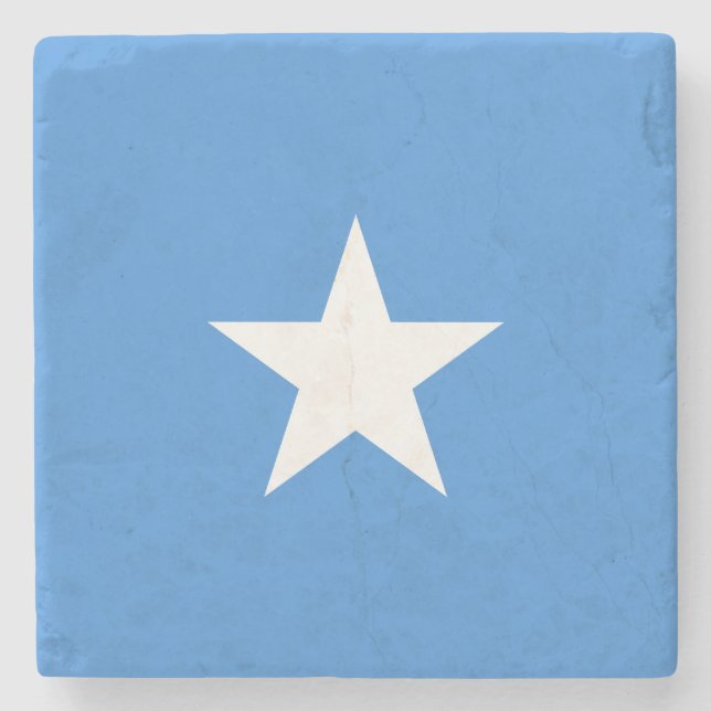 Somalia-Flagge Steinuntersetzer (Vorderseite)