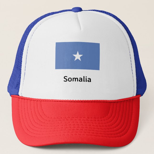 Somalia-Flagge Truckerkappe (Vorderseite)