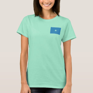 Somalia-Flagge und -Karte-T - Shirt