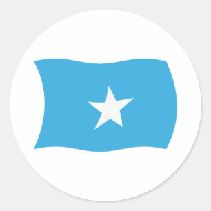Somalia-Flaggen-Aufkleber Runder Aufkleber