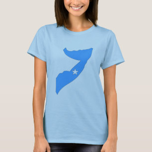 Somalia-Flaggenkarte T-Shirt