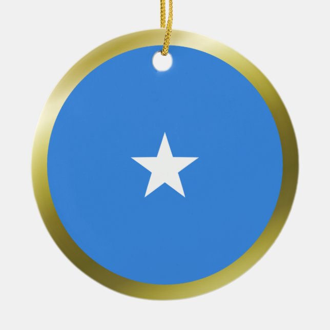 Somalia-Flaggenschmuck Keramikornament (Vorne)