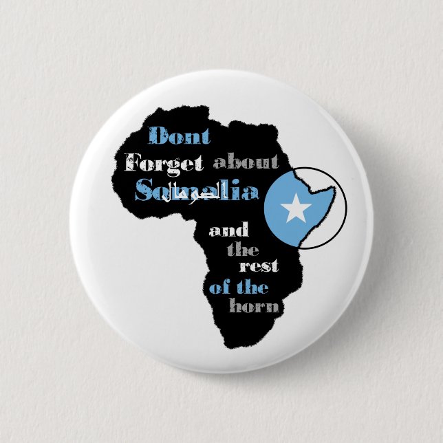 Somalia-Hilfsknopf "Afrika existiert" Reihe Button (Vorderseite)