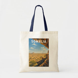 Somalia Illustration Reise Kunst Vintage Tragetasche
