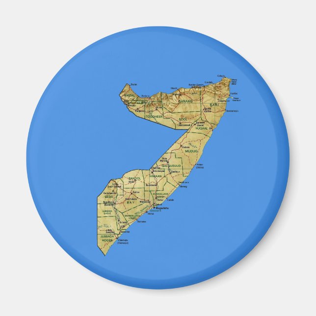 Somalia Map Magnet (Vorne)