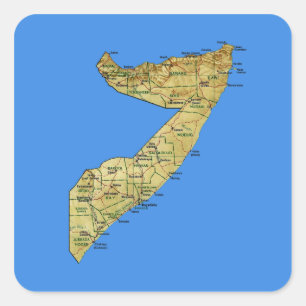 Somalia Map Sticker