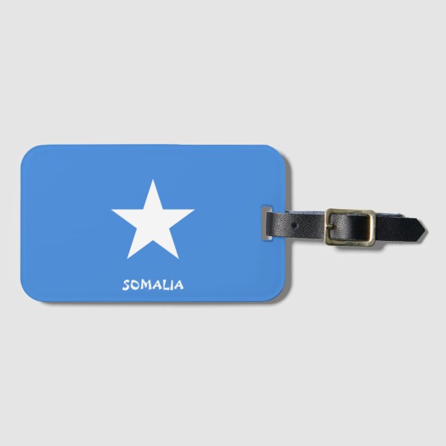 Somalia National Flag Patriotic Gepäckanhänger (Vorderseite (Horizontal))