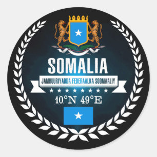 Somalia Runder Aufkleber