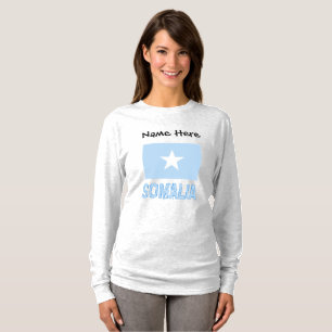 Somalia Somalia-Flagge Schwarz Personalisierung T-Shirt