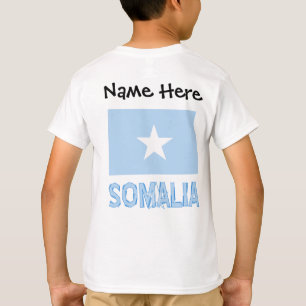 Somalia Somalia-Flagge Schwarz Personalisierung T-Shirt