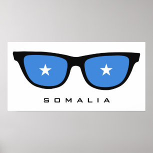 Somalia überträgt Sondertext und Farbposter Poster