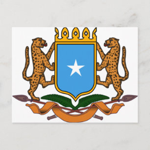 Somalia-Wappen Postkarte