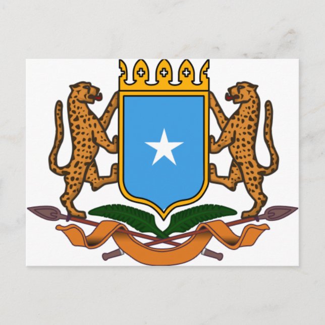 Somalia-Wappen Postkarte (Vorderseite)