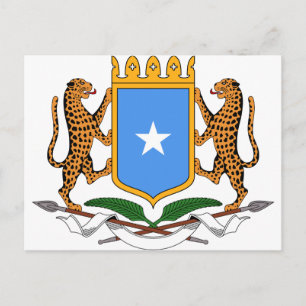Somalia-Wappen Postkarte