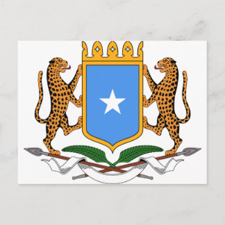 Somalia-Wappen Postkarte