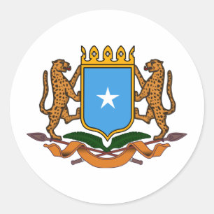 Somalia-Wappen Runder Aufkleber
