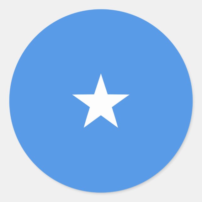 Somalias Flaggenaufkleber Runder Aufkleber (Vorderseite)