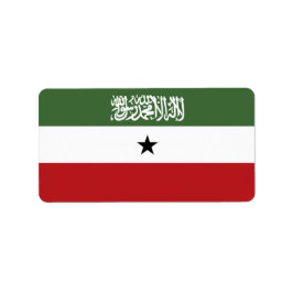 Somaliland-Flagge Adressaufkleber