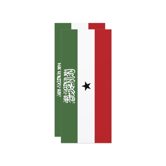 Somaliland-Flagge Menükarte (Vorderseite/Rückseite Beispiel)