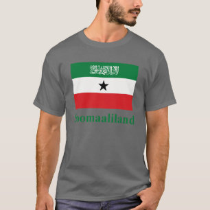 Somaliland-Flagge mit Namen in somalischem T-Shirt