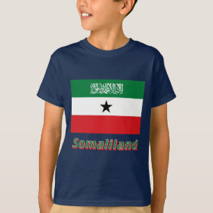 Somaliland-Flagge mit Namen T-Shirt