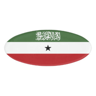 Somaliland-Flagge Namenschild