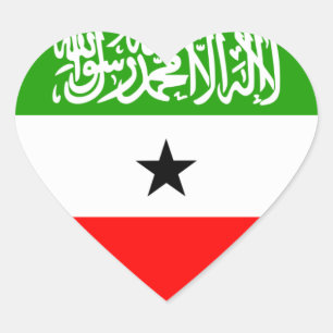 Somaliland Herz-Aufkleber