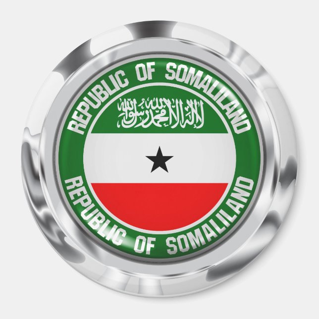 Somaliland Round Emblem Magnet (Vorne)