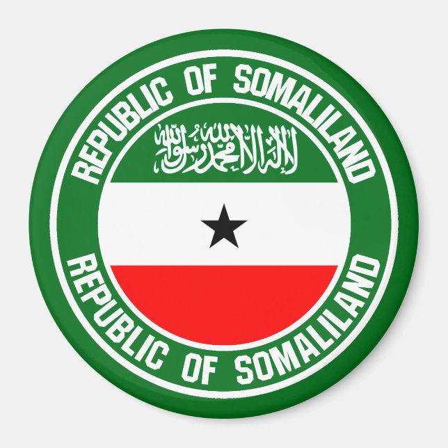 Somaliland Round Emblem Magnet (Vorne)